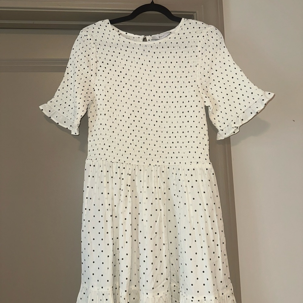 White Polka Dot Dress